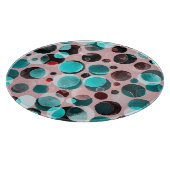 Polka dot waterverf, abstract patroon. snijplank (Hoek)