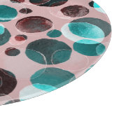 Polka dot waterverf, abstract patroon. snijplank (Hoek)