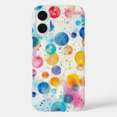 Polka Dot-Waterverf Case-Mate iPhone Case (Achterkant)
