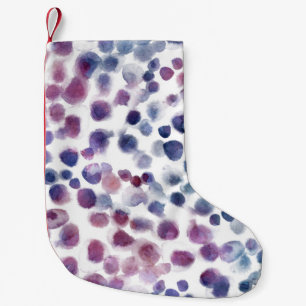 Polka Dot Waterverf: Geometrische naadloos. Kleine Kerstsok