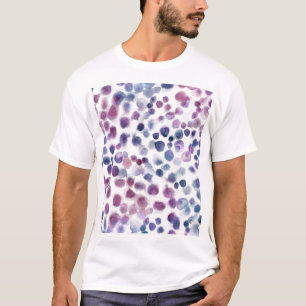 Polka Dot Waterverf: Geometrische naadloos. T-shirt