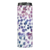 Polka Dot Waterverf: Geometrische naadloos. Thermosbeker (Achterkant)