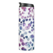 Polka Dot Waterverf: Geometrische naadloos. Thermosbeker (Geroteerd rechts)