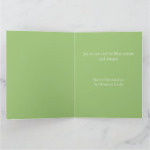 Polka Dot Waterverf kerstboom Kaart (Binnen)