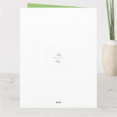 Polka Dot Waterverf kerstboom Kaart (Achterkant)