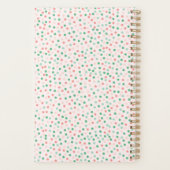 Polka Dot waterverf Pastel Nieuwjaar Planner (Achterkant)
