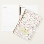 Polka Dot waterverf Pastel Nieuwjaar Planner (Display)