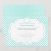 Polka Dot Wedding Invitations Kaart (Voorkant / Achterkant)