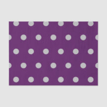 Polka Dot Weefselpapier (Plum & Silver)