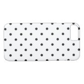 Polka Dot White en Black Case-Mate iPhone Case (Achterkant (Horizontaal))
