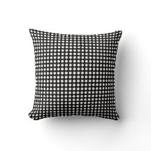 Polka Dot White en Black Sierkussen