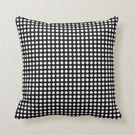 Polka Dot White en Black Sierkussen