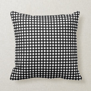 Polka Dot White en Black Sierkussen