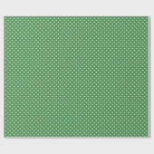 Polka dot wit groen cadeaupapier (Vlak)
