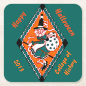  Polka Dot Witch | Kartonnen Onderzetters (Voorkant)