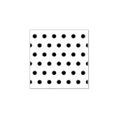 Polka Dot Wood Stamp (Aqua & Roze) Rubberstempel (Afrduk)