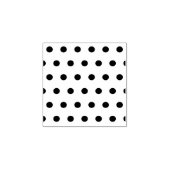 Polka Dot Wood Stamp (donkergrijs & zacht roze) Rubberstempel (Afrduk)