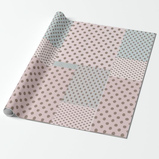 polka Dot Wrapping paper Cadeaupapier (Uitgerold)