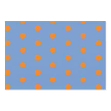 Polka Dot Wrapping Papier (Denim Blauw & Sinaasapp