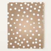 Polka Dot Yellow Apple Teacher Planner (Achterkant)