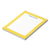 Polka Dot Yellow persoonlijke laptop Notitieblok (Linkerzijde)