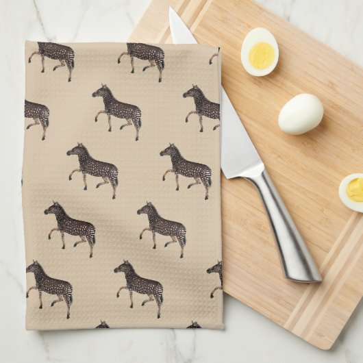 Polka Dot Zebra Engelse Pub Theedoek (Quarter Fold)