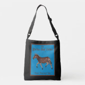 Polka Dot Zebra English Pub Crossbody Tas (Achterkant)