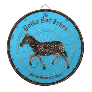 Polka Dot Zebra English Pub Dartbord