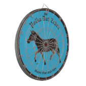 Polka Dot Zebra English Pub Dartbord (Voorkant Links)