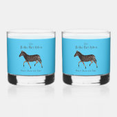 Polka Dot Zebra English Pub Whisky Glas (Voorkant)