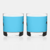 Polka Dot Zebra English Pub Whisky Glas (Links)