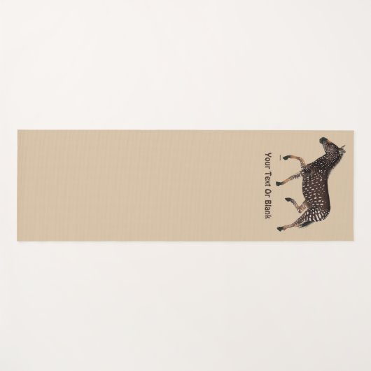 Polka Dot Zebra Yogamat (Voorkant (horizontaal))