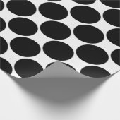 Polka Dot (Zwart & Wit)  Cadeaupapier (Hoek)