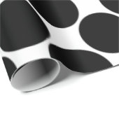 Polka Dot (Zwart & Wit)  Cadeaupapier (Rol Hoek)