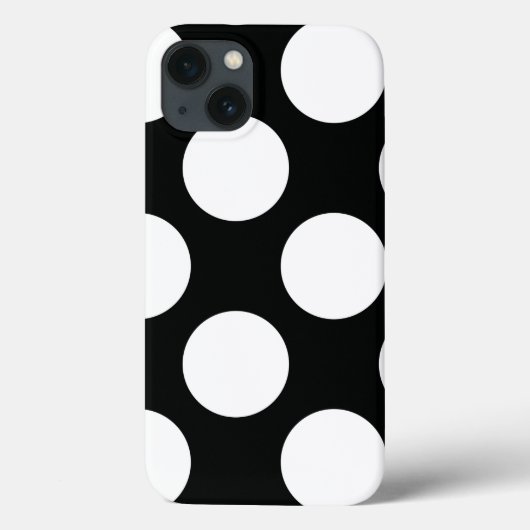Polka Dot (zwart & wit) Elke maat  Case-Mate iPhone Case (Achterkant)