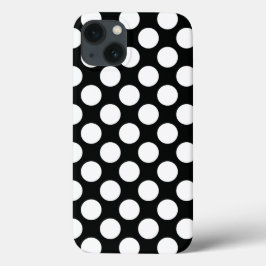 Polka Dot (zwart & wit) Elke maat  Case-Mate iPhone Case