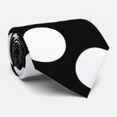 Polka Dot (zwart & wit) Elke maat  Stropdas (Opgerold)