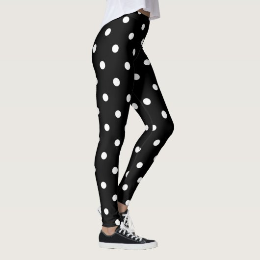 POLKA DOT ZWARTE LEGGINGS (Rechts)