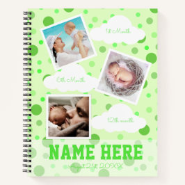 Polka Dots 1e verjaardag Baby Milestone Guest Book Notitieboek