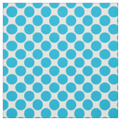 Polka dots 3/4e inch Turquoise op wit Stof (Swatch)