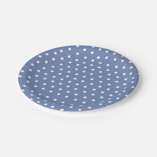 Polka Dots Aangepaste Papier Borden Papieren Bordje (Gekanteld)