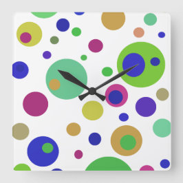 Polka Dots Acrylic Wall klok