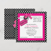 Polka Dots and Car Keys Sweet 16 Uitnodiging (Voorkant / Achterkant)