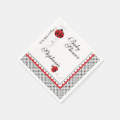 Polka Dots and Cute Ladybugs Paper Party Napkins Servetten (Hoek)