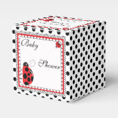 Polka Dots and Cute Ladybugs Party Favor Box Bedankdoosjes (Voorkant Zijde)