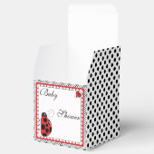 Polka Dots and Cute Ladybugs Party Favor Box Bedankdoosjes (Geopend)