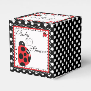 Polka Dots and Cute Ladybugs Party Favor Box Bedankdoosjes