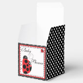 Polka Dots and Cute Ladybugs Party Favor Box Bedankdoosjes (Geopend)