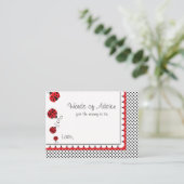 Polka Dots and Cute Ladybugs Words of Advice Advieskaart (Staand voorkant)