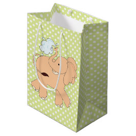 Polka Dots and Elephant Baby Gift Bag Medium Cadeauzakje